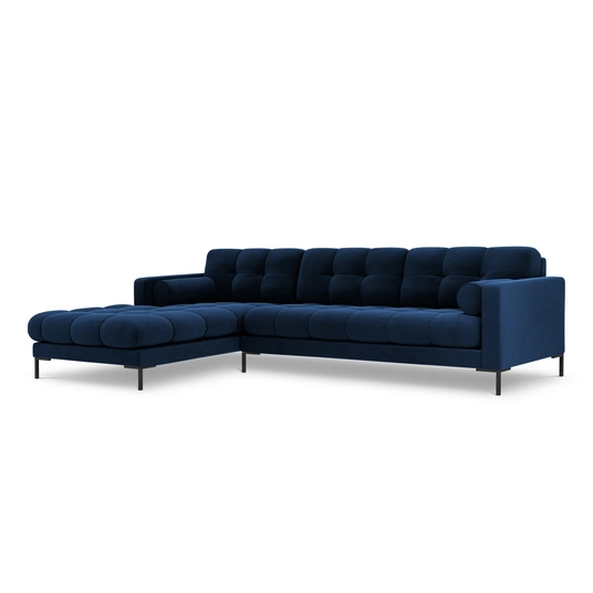 Velvet Left Corner Sofa, "Bali", 5 Seats, 293x185x75 Made in Europe