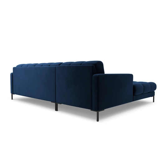 Velvet Left Corner Sofa, "Bali", 5 Seats, 293x185x75 Made in Europe