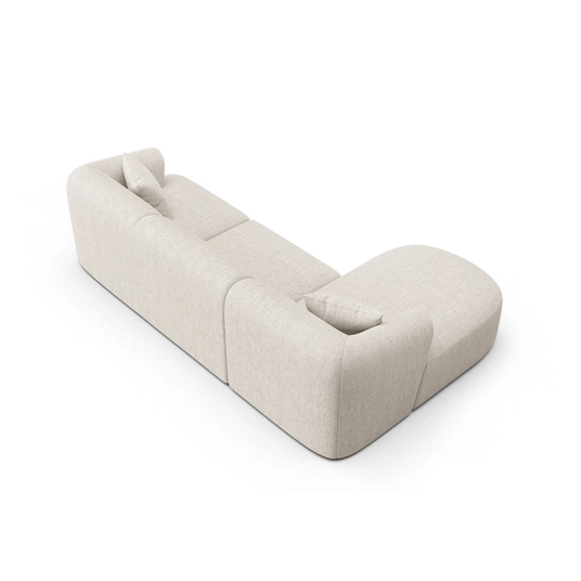 Modular Left Corner Sofa, "Campi", 4 Seats, 256x156x70 Made in Europe