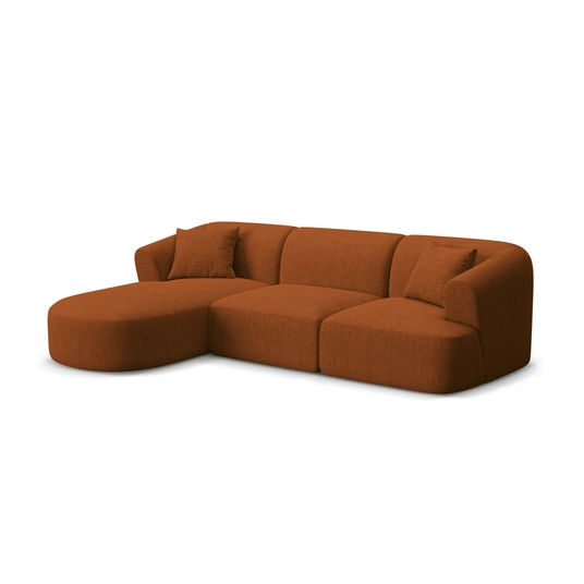 Modular Left Corner Sofa, "Campi", 4 Seats, 256x156x70 Made in Europe