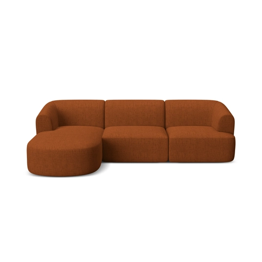 Modular Left Corner Sofa, "Campi", 4 Seats, 256x156x70 Made in Europe
