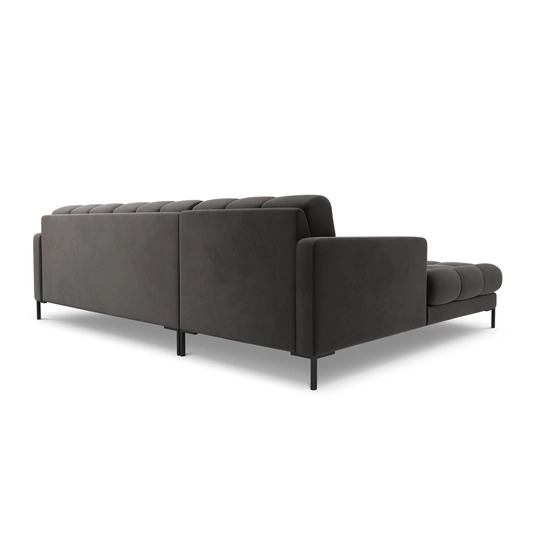 Velvet Left Corner Sofa, "Bali", 5 Seats, 293x185x75 Made in Europe