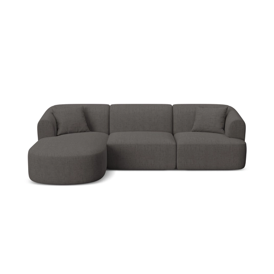 Modular Left Corner Sofa, "Campi", 4 Seats, 256x156x70 Made in Europe