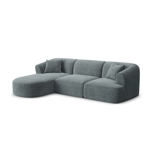 Modular Left Corner Sofa, "Campi", 4 Seats, 256x156x70 Made in Europe