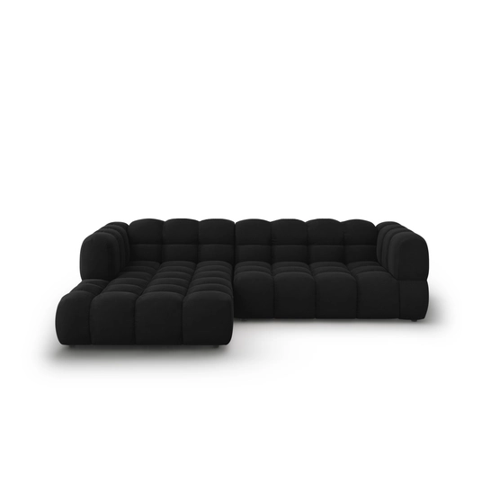 Velvet Modular Left Corner Sofa, "Sky", 4 Seats, 272x162x70 Made in Europe