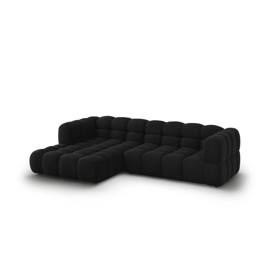 Velvet Modular Left Corner Sofa, "Sky", 4 Seats, 272x162x70 Made in Europe
