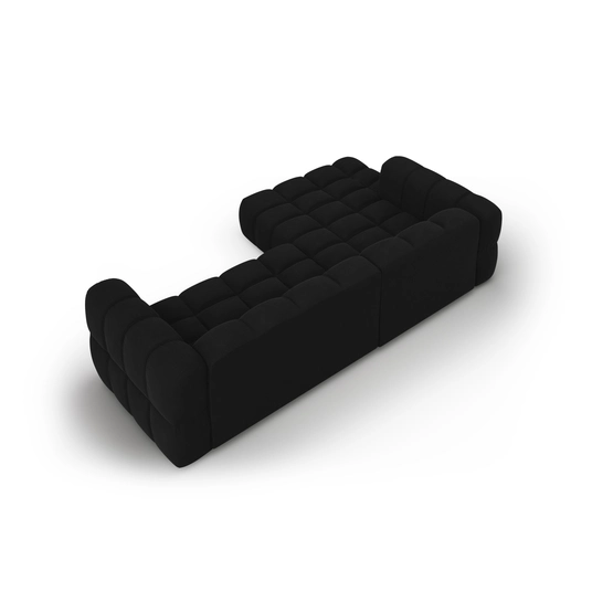 Velvet Modular Left Corner Sofa, "Sky", 4 Seats, 272x162x70 Made in Europe