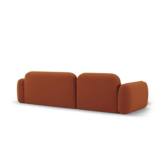 Velvet Modular Left Corner Sofa, "Sydney", 4 Seats, 275x165x70 Made in Europe