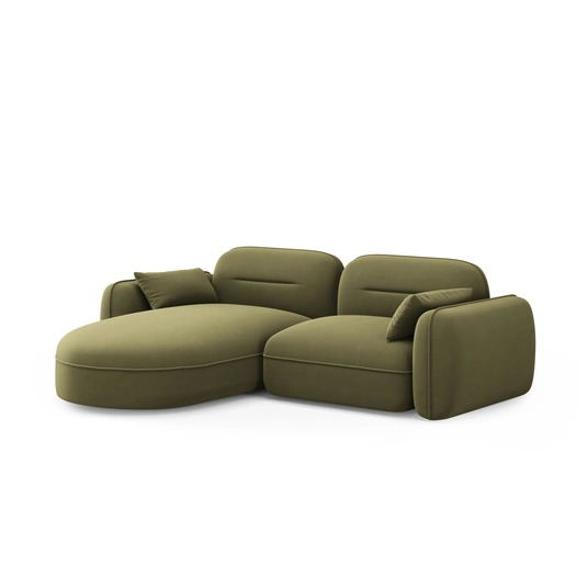 Velvet Modular Left Corner Sofa, "Sydney", 3 Seats, 230x165x70 Made in Europe
