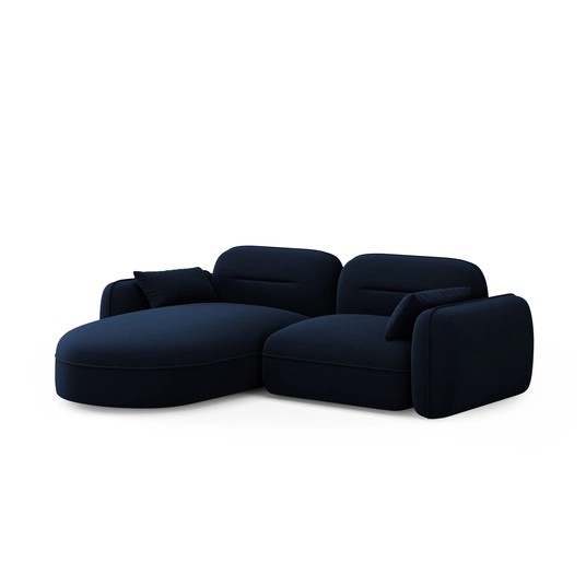 Velvet Modular Left Corner Sofa, "Sydney", 3 Seats, 230x165x70 Made in Europe