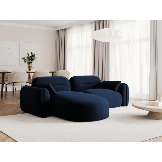 Velvet Modular Left Corner Sofa, "Sydney", 3 Seats, 230x165x70 Made in Europe