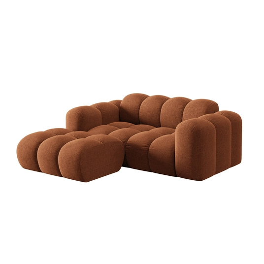 Left Corner Sofa, "Treno", 2 Seats, 180x164x70 Made in Europe