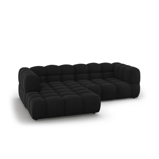 Velvet Modular Left Corner Sofa, "Sky", 3 Seats, 244x162x70 Made in Europe
