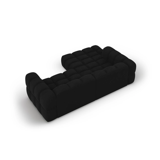 Velvet Modular Left Corner Sofa, "Sky", 3 Seats, 244x162x70 Made in Europe
