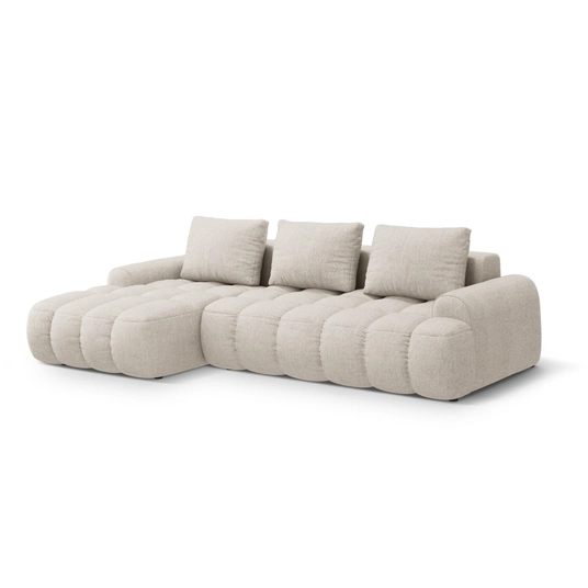 Left Corner Sofa With Bed Function And Box, "Linz", 3 Seats, 275x142x84 Made in Europe