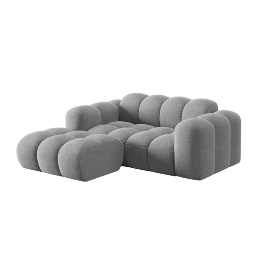 Left Corner Sofa, "Treno", 2 Seats, 180x164x70 Made in Europe