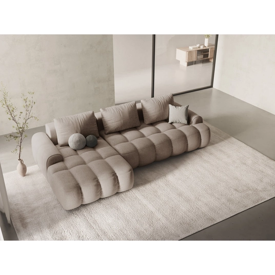 Left Corner Sofa With Bed Function And Box, "Linz", 3 Seats, 275x142x84 Made in Europe