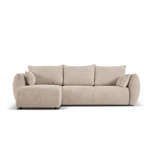 Left Corner Sofa With Bed Function And Box, "Matera", 4 Seats, 253x173x86 Made in Europe
