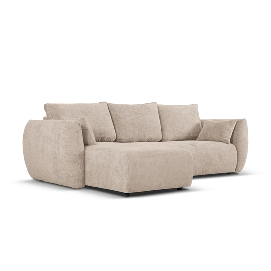 Left Corner Sofa With Bed Function And Box, "Matera", 4 Seats, 253x173x86 Made in Europe