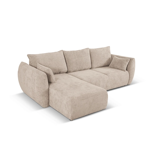 Left Corner Sofa With Bed Function And Box, "Matera", 4 Seats, 253x173x86 Made in Europe