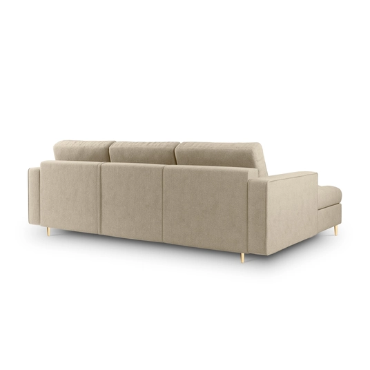 Left Corner Sofa With Bed Function And Box, "Aspen", 5 Seats, 240x175x96 Made in Europe