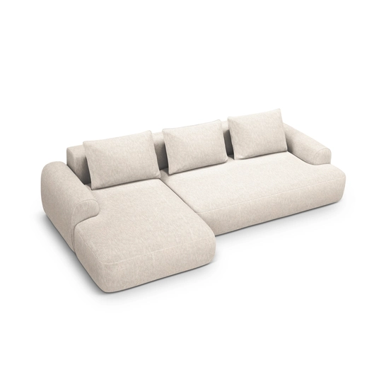 Left Corner Sofa With Bed Function And Box, "Calma", 3 Seats, 275x142x84 Made in Europe
