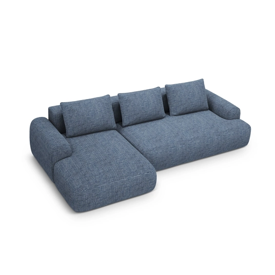 Left Corner Sofa With Bed Function And Box, "Calma", 3 Seats, 275x142x84 Made in Europe