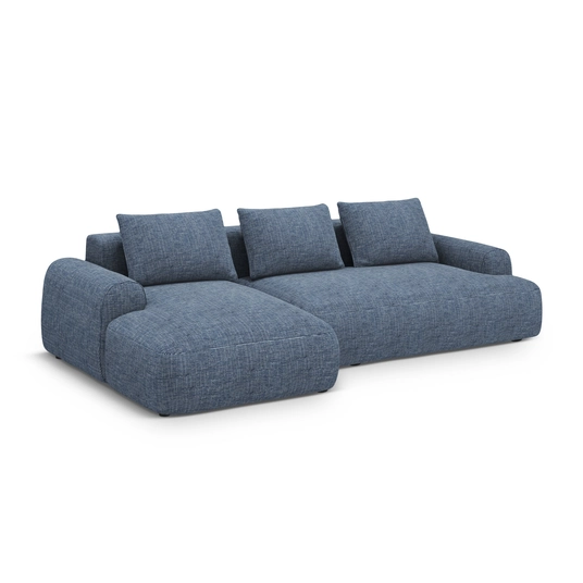Left Corner Sofa With Bed Function And Box, "Calma", 3 Seats, 275x142x84 Made in Europe
