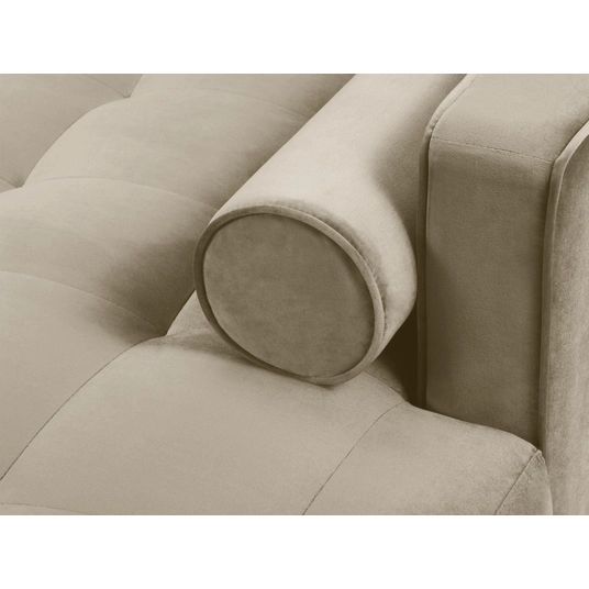 Velvet Right Corner Sofa, "Aspen", 4 Seats, 236x170x90 Made in Europe