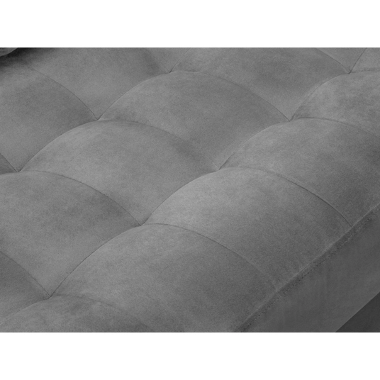 Velvet Right Corner Sofa, "Aspen", 4 Seats, 236x170x90 Made in Europe