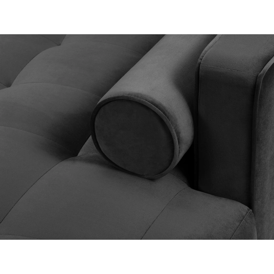 Velvet Right Corner Sofa, "Aspen", 4 Seats, 236x170x90 Made in Europe