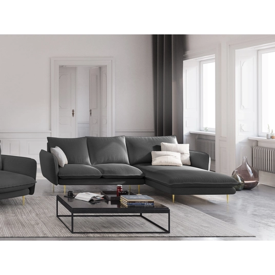 Right Corner Sofa, "Vienna", 5 Seats, 255x170x95 Made in Europe