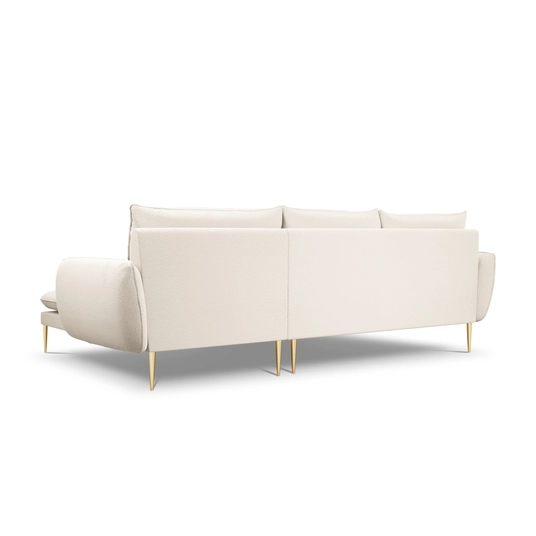 Boucle Right Corner Sofa, "Vienna", 5 Seats, 255x170x95 Made in Europe