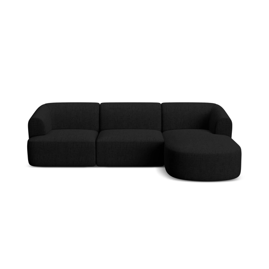 Modular Right Corner Sofa, "Campi", 4 Seats, 256x156x70 Made in Europe