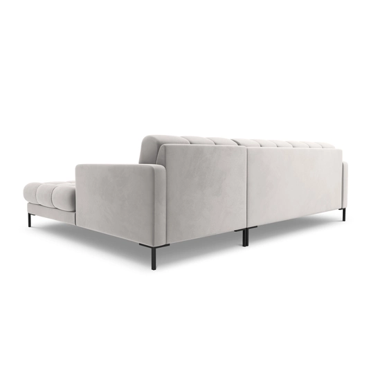 Velvet Right Corner Sofa, "Bali", 5 Seats, 293x185x75 Made in Europe