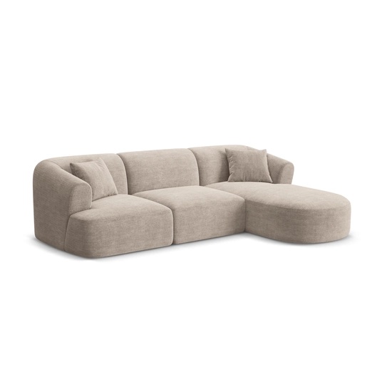 Modular Right Corner Sofa, "Campi", 4 Seats, 256x156x70 Made in Europe