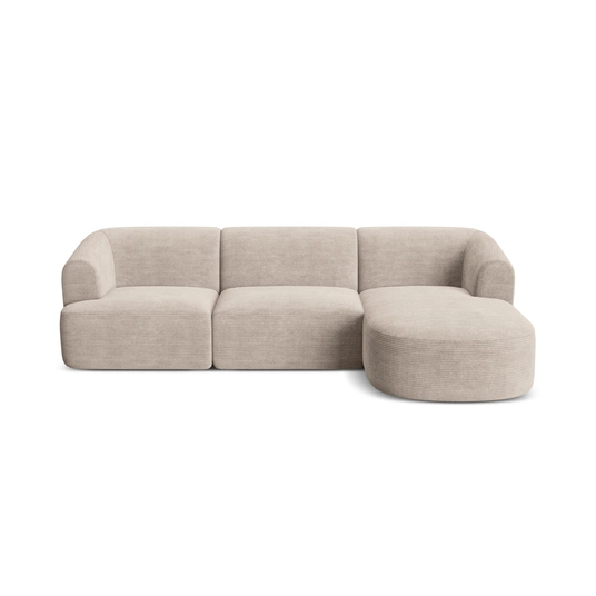 Modular Right Corner Sofa, "Campi", 4 Seats, 256x156x70 Made in Europe