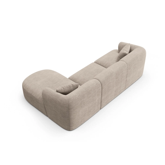 Modular Right Corner Sofa, "Campi", 4 Seats, 256x156x70 Made in Europe