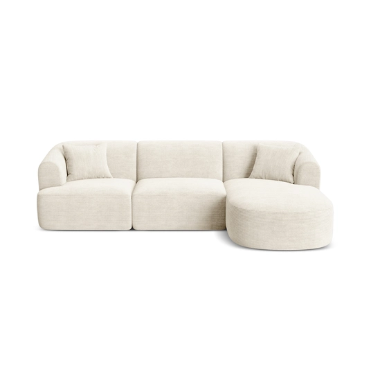 Modular Right Corner Sofa, "Campi", 4 Seats, 256x156x70 Made in Europe