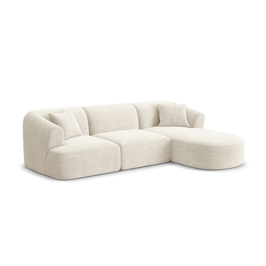 Modular Right Corner Sofa, "Campi", 4 Seats, 256x156x70 Made in Europe