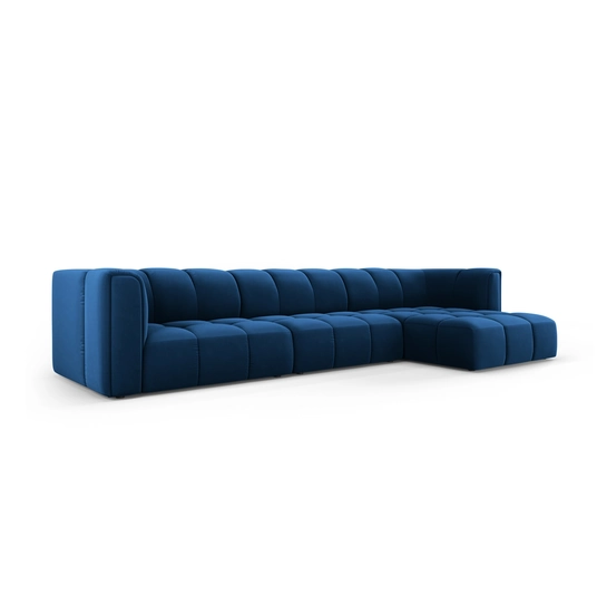 Velvet Modular Right Corner Sofa, "Moritz", 5 Seats, 316x160x70 Made in Europe