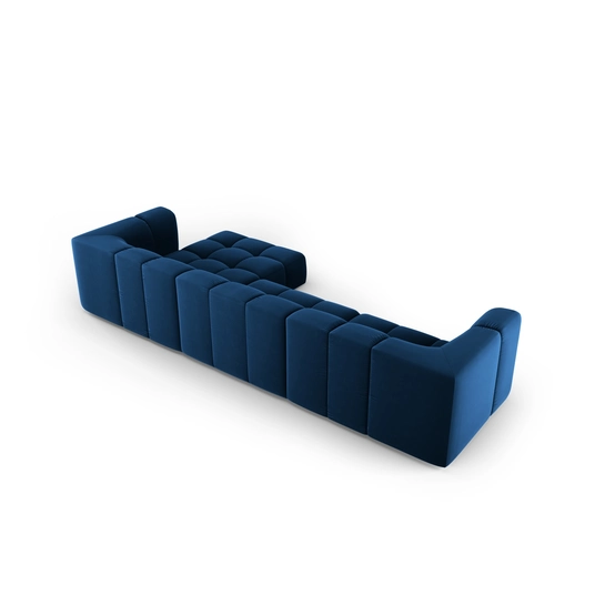 Velvet Modular Right Corner Sofa, "Moritz", 5 Seats, 316x160x70 Made in Europe