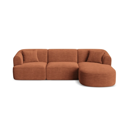 Modular Right Corner Sofa, "Campi", 4 Seats, 256x156x70 Made in Europe