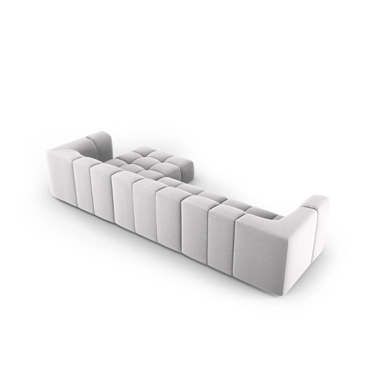 Velvet Modular Right Corner Sofa, "Moritz", 5 Seats, 316x160x70 Made in Europe