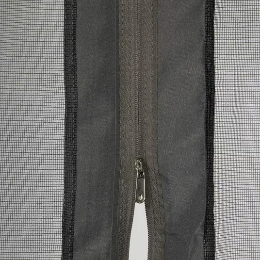Välispergola, 4 × 3 m, võrkudega, tumehall