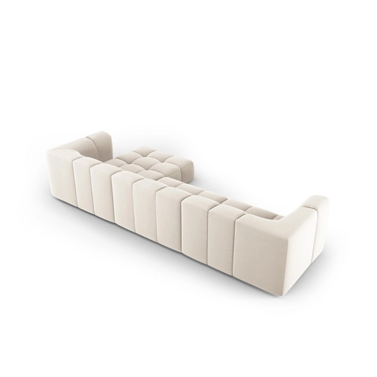 Velvet Modular Right Corner Sofa, "Moritz", 5 Seats, 316x160x70 Made in Europe