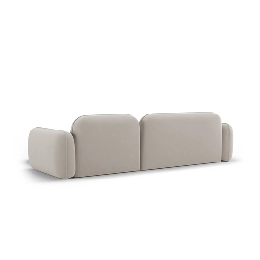 Velvet Modular Right Corner Sofa, "Sydney", 4 Seats, 275x165x70 Made in Europe
