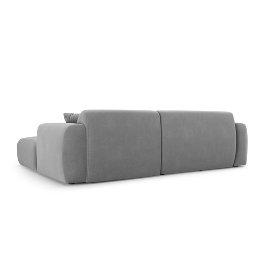 Velvet Right Corner Sofa, "Nolio", 4 Seats, 235x170x72 Made in Europe