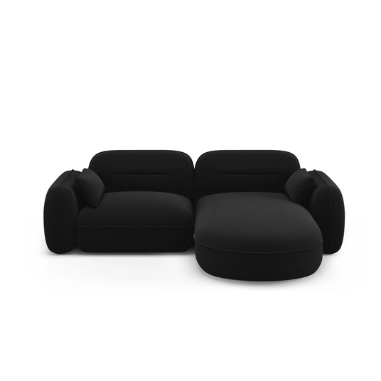 Velvet Modular Right Corner Sofa, "Sydney", 3 Seats, 230x165x70 Made in Europe