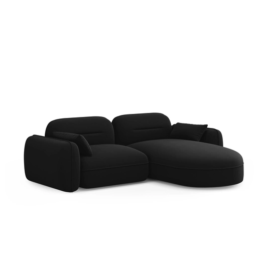 Velvet Modular Right Corner Sofa, "Sydney", 3 Seats, 230x165x70 Made in Europe